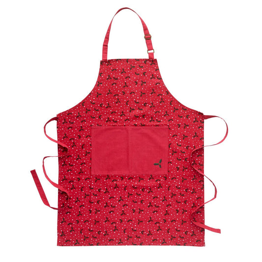 Lakeland Winter Berry Cotton Apron