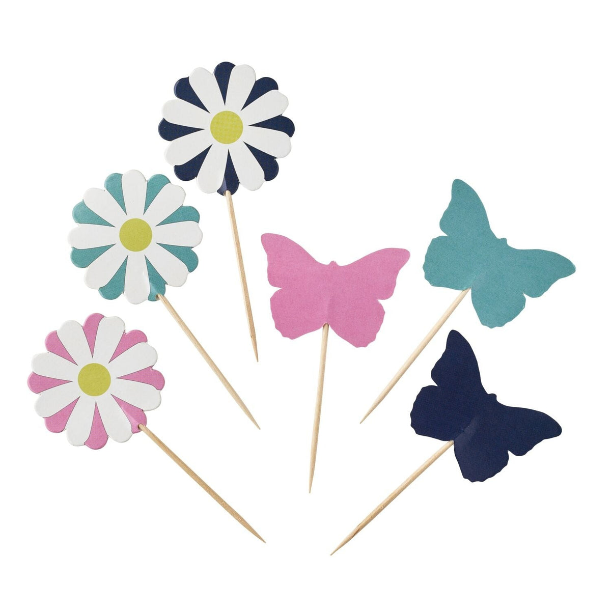 24 Summer Meadow Cake Toppers