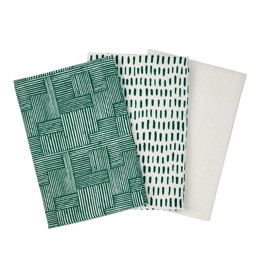 3 Lakeland Printed Tea Towels