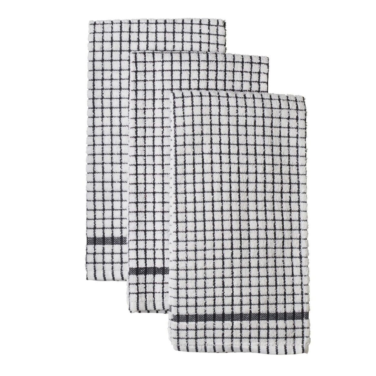 3 Lakeland Checked Tea Towels