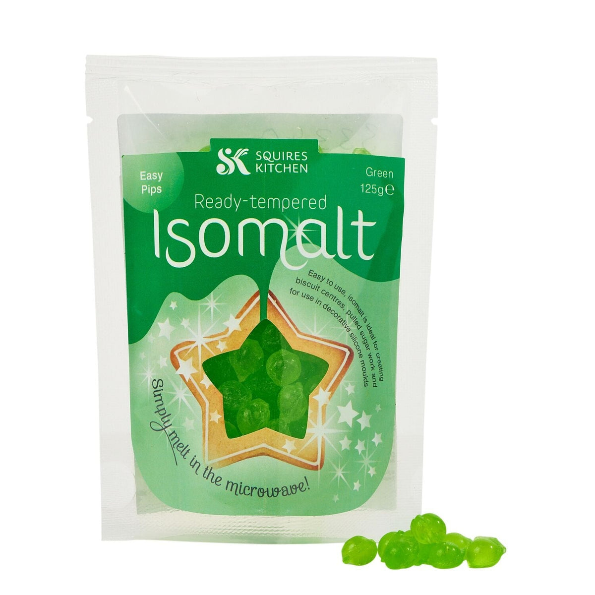 Isomalt Pips Green 125g
