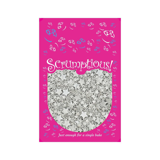 Glimmer Stars Silver Mix Sprinkles
