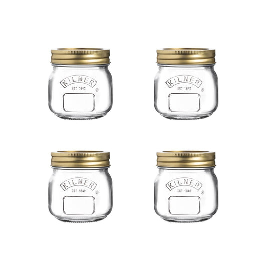 Kilner Regular Mouth Jars 0.25L – Set of 4