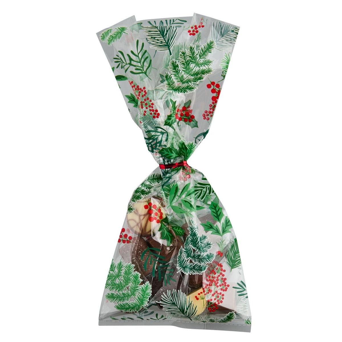 20 Festive Foliage Cello Presentation Bags
