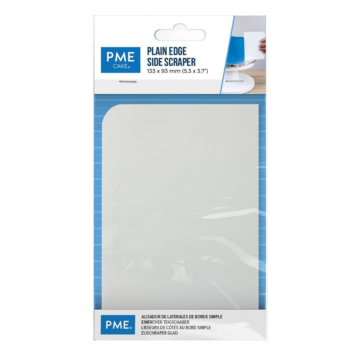 PME Small Edge Icing Scraper for Cake Decorating