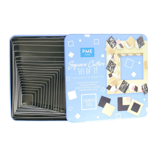 PME Square Cutters – Set of 19