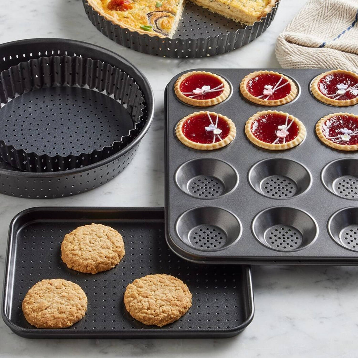 PerfoBake Perforated Tart Tray