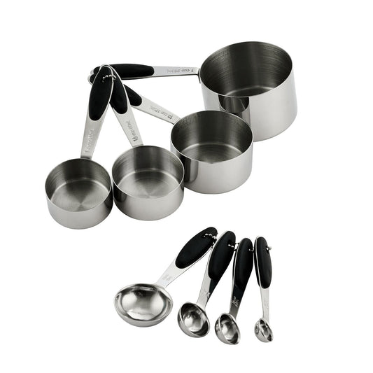 Lakeland Metal Measuring Cups and Spoons – Pack of 8