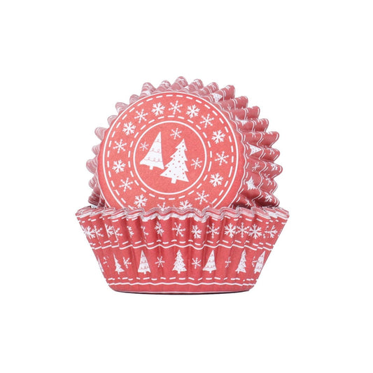 PME Christmas Tree 30 Cupcake Cases