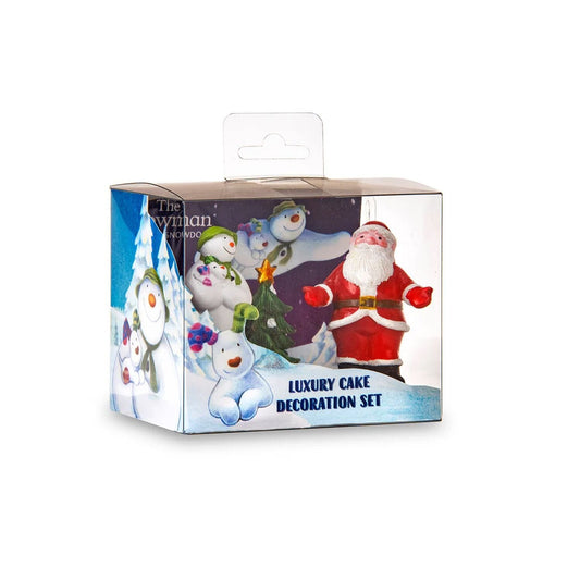 The Snowman and The Snowdog with Father Christmas Cake Topper