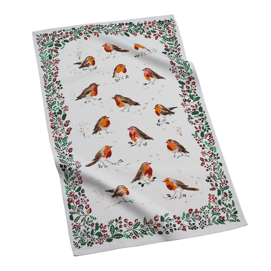 Ulster Weavers Winter Robin Tea Towel