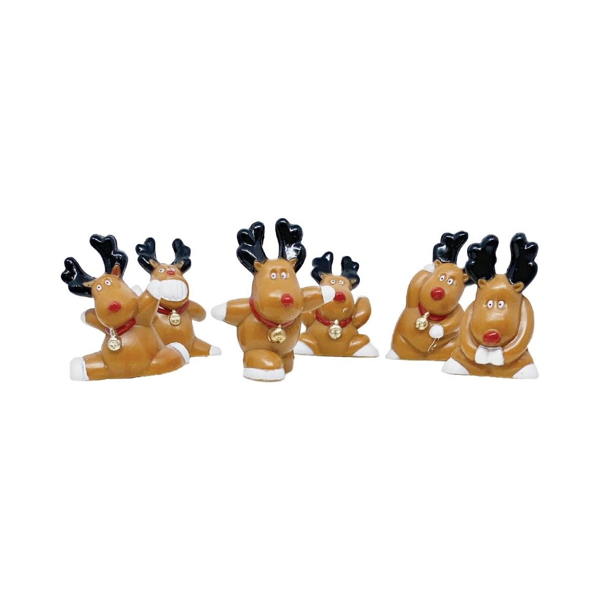 Rudolph Cake Toppers – Pack of 6