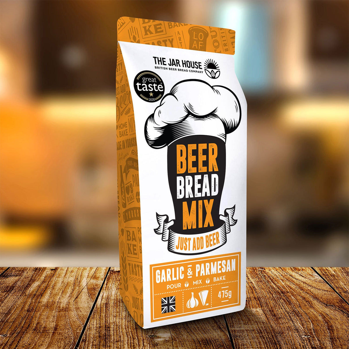 The Jar House Garlic and Parmesan Bread Mix - 475g