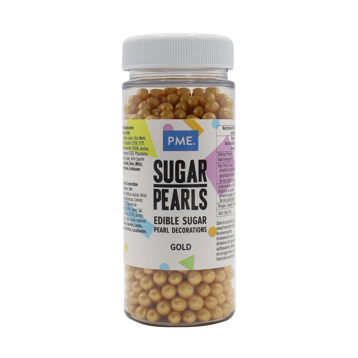 PME Gold Pearl Jar of Sprinkles