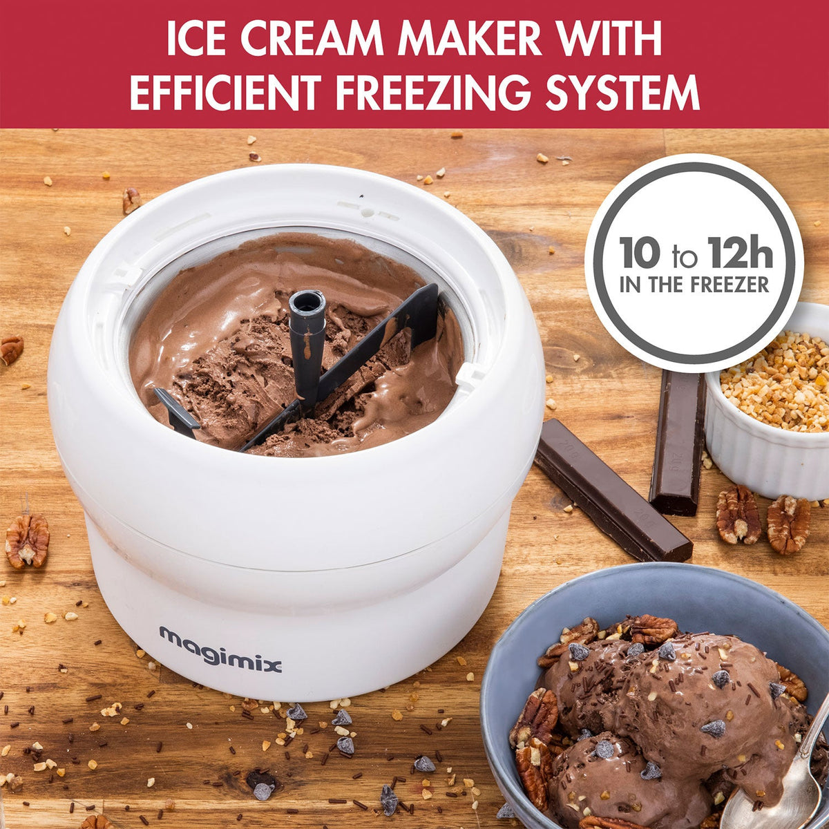 Magimix Le Glacier 1.1L Ice Cream Maker – White