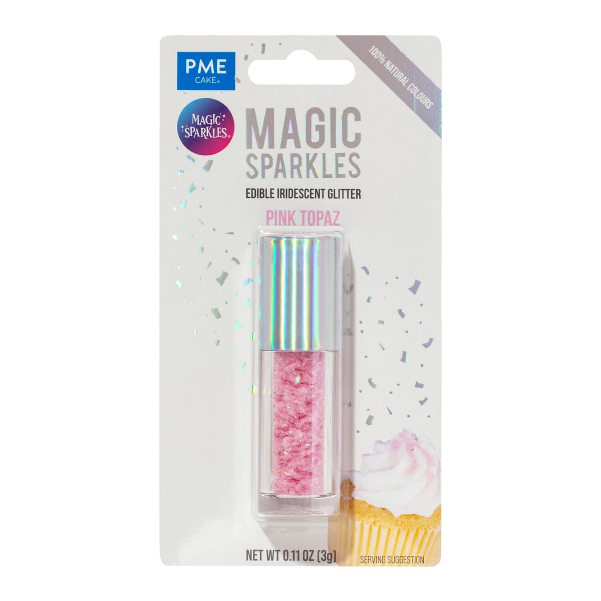 PME Magic Sparkles Edible Iridescent Glitter – Pink 3g