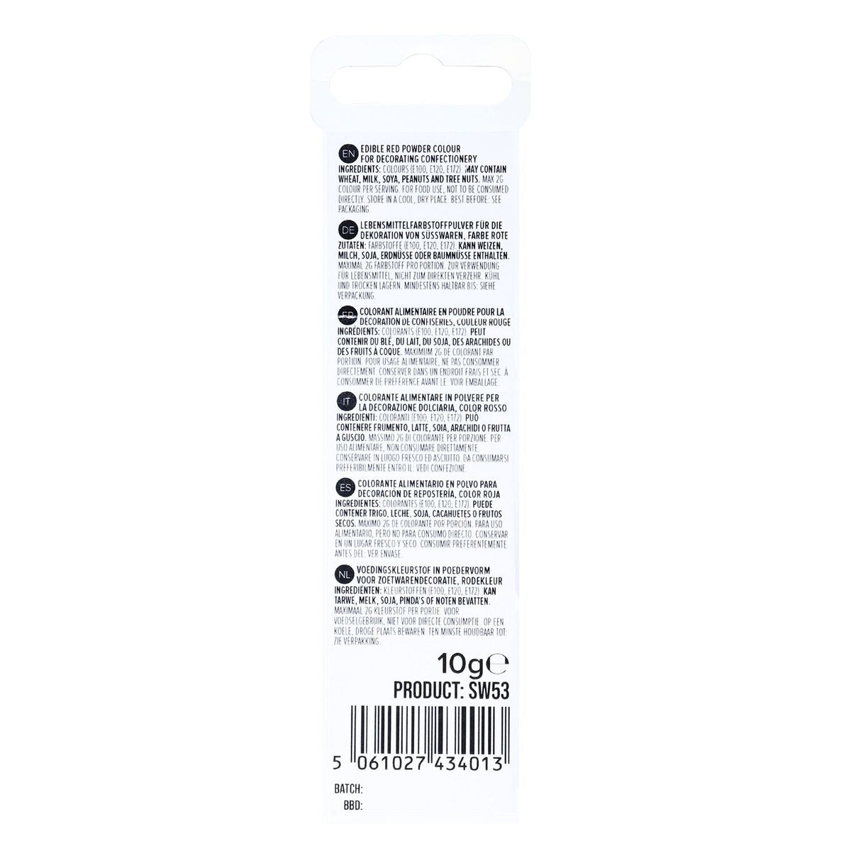 PME Edible Lustre Snow – Red 10g