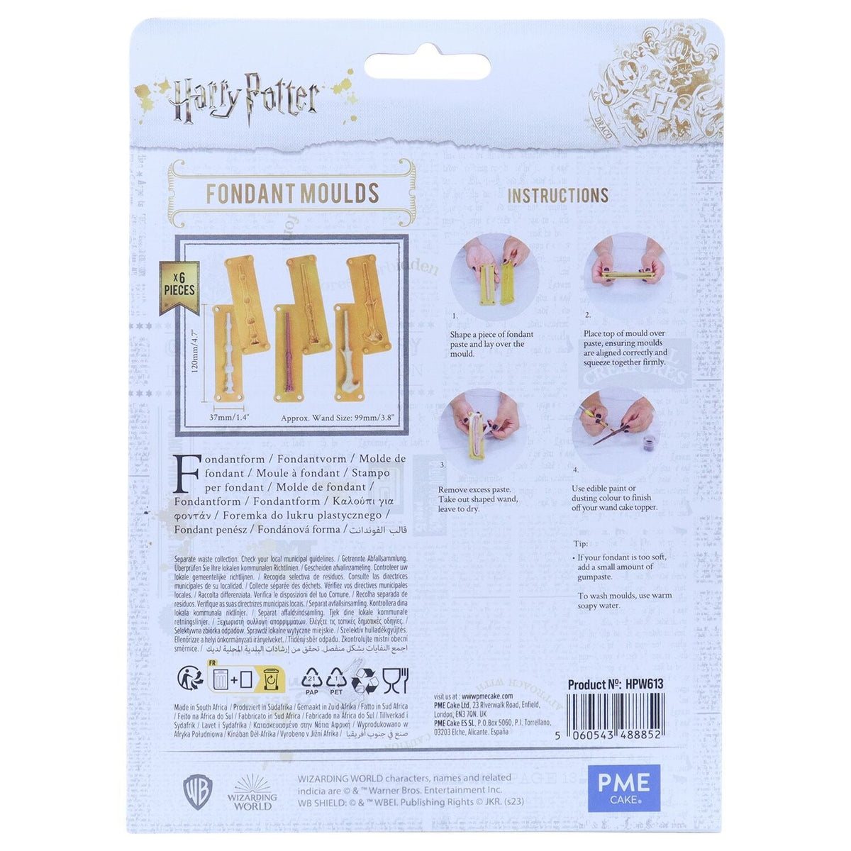 PME Harry Potter™ Fondant Wands Mould