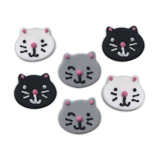 Purr-fect Kitties Sugar Toppers - Pack of 6