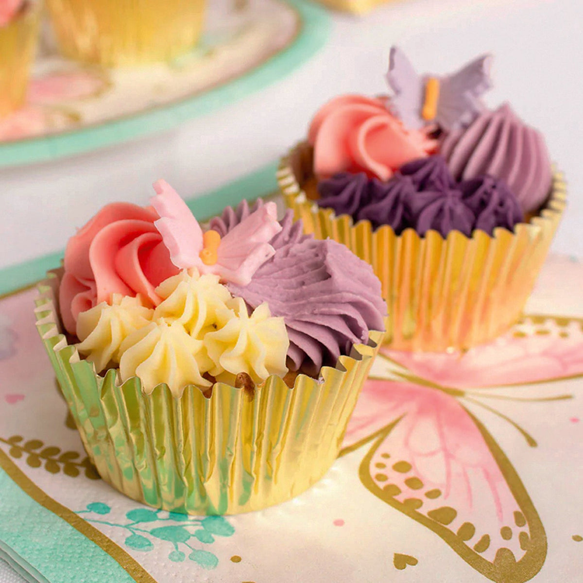 Fluttering Butterfly Sugar Toppers - Pack of 6