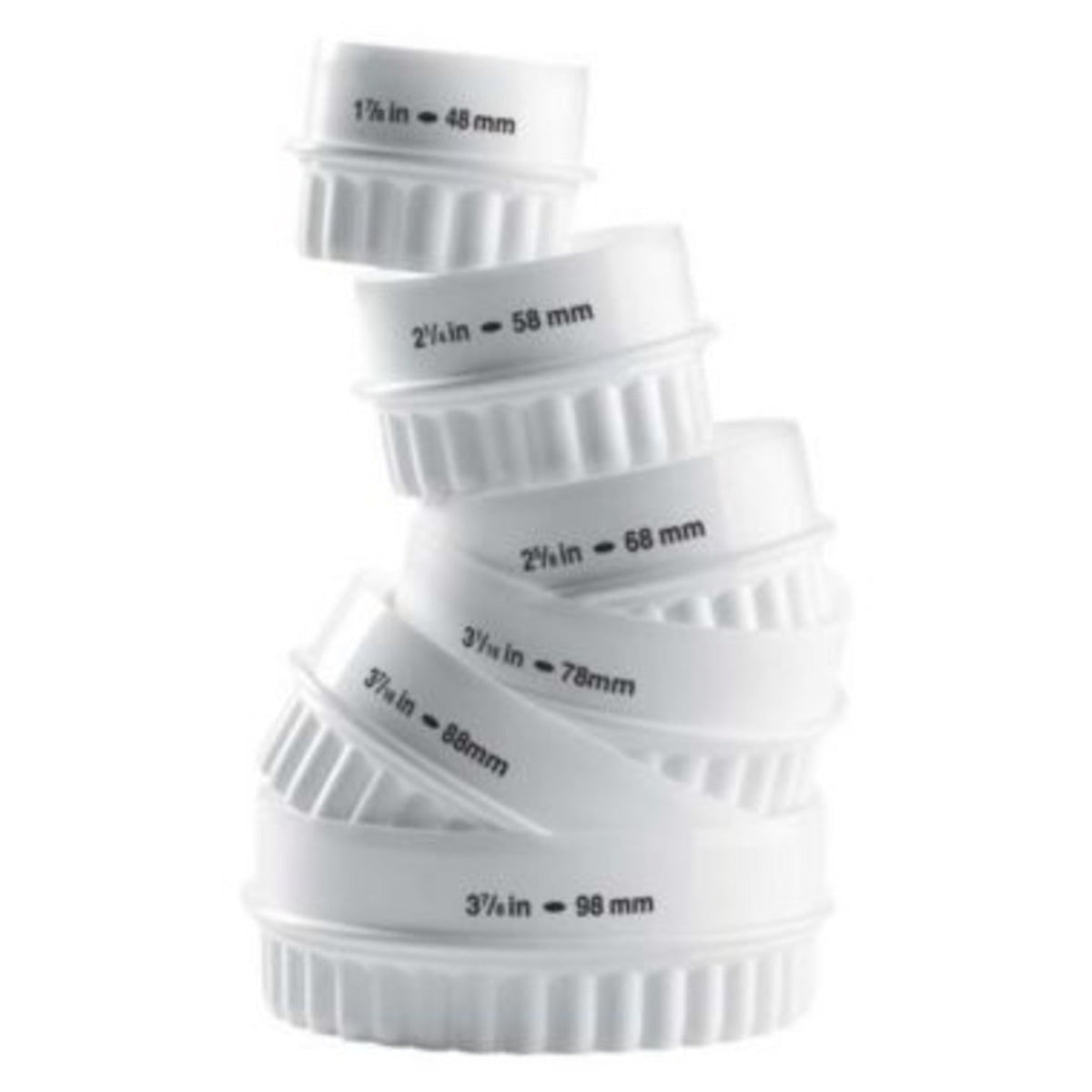 6 Crimped & Plain Plastic Scone & Cookie Cutters
