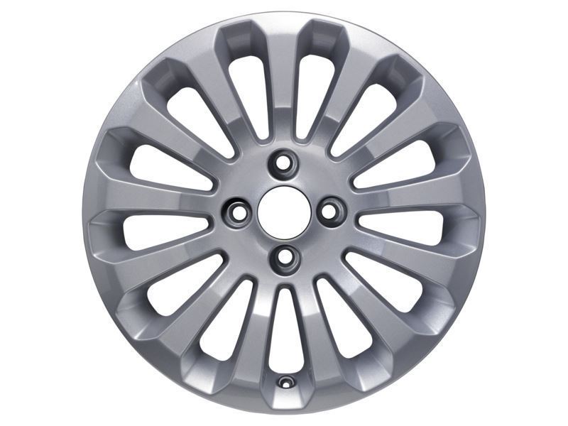 KA 15" SET OF 4 SET OF 4 ALLOY WHEELS 13-SPOKE DESIGN SILVER FINISH 2008-2016