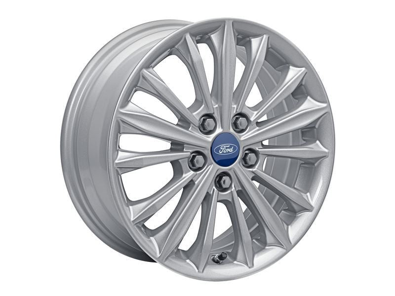 FOCUS 16" SET OF 4 SET OF 4 ALLOY WHEELS 15-SPOKE DESIGN SPARKLE SILVER FINISH 2018-2025