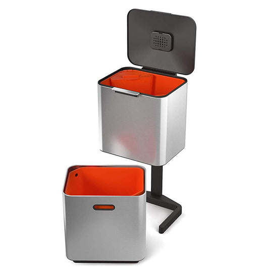 Joseph Joseph Totem Max Waste Recycling Unit - Stainless Steel 60L