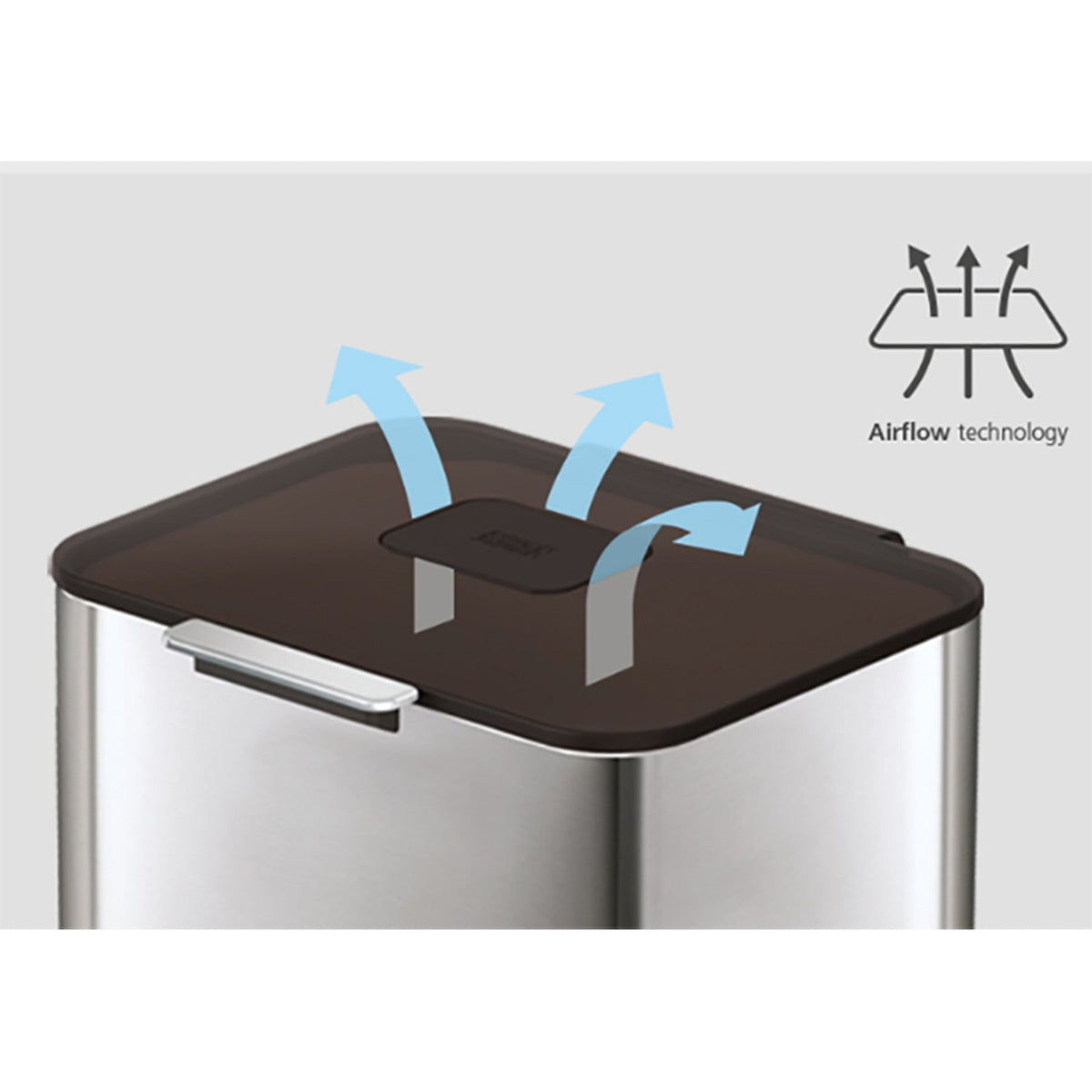 Joseph Joseph Totem Compact Waste Recycling Unit - Stainless Steel 40L