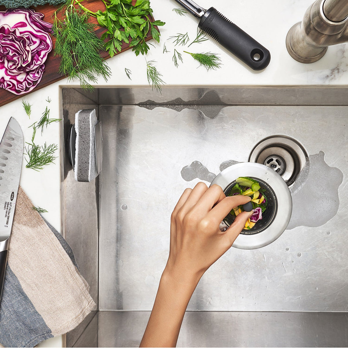 OXO Good Grips Kitchen Sink Strainer 11cm Dia.