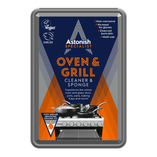 Astonish Oven and Grill Cleaner and Sponge 250g