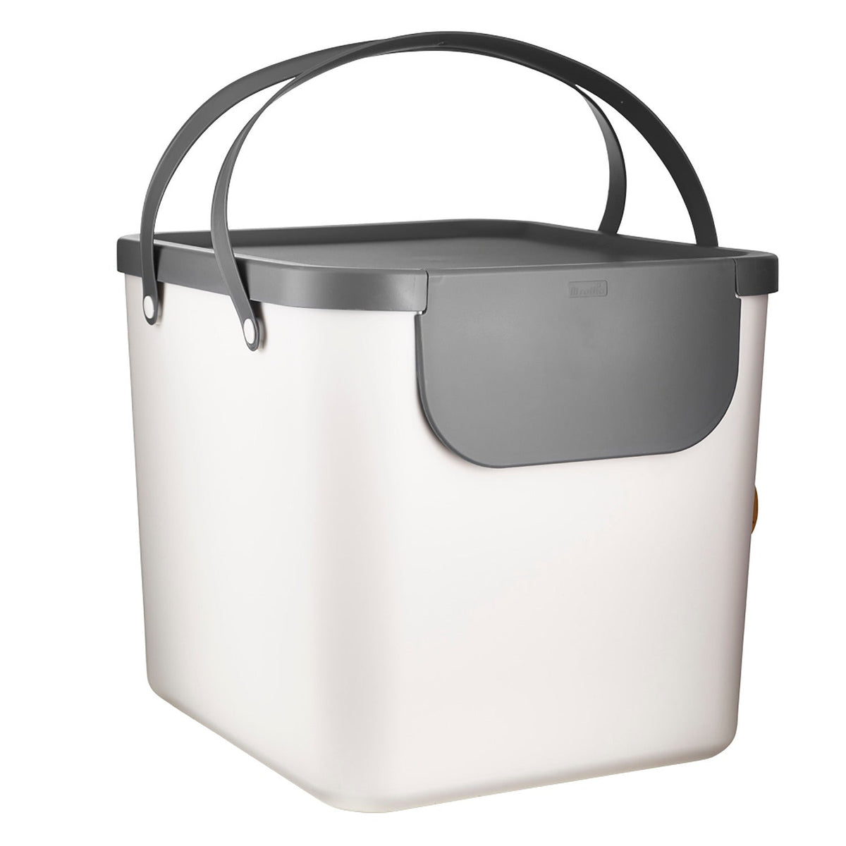 Rotho Albula Recycling Waste Bin Putty Colour 40L