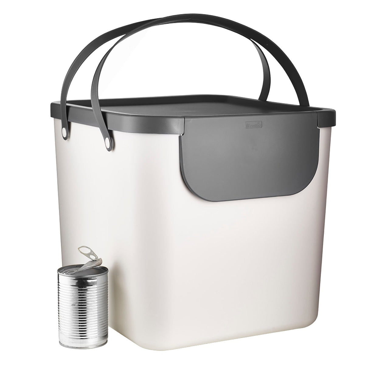 Rotho Albula Recycling Waste Bin Putty Colour 40L