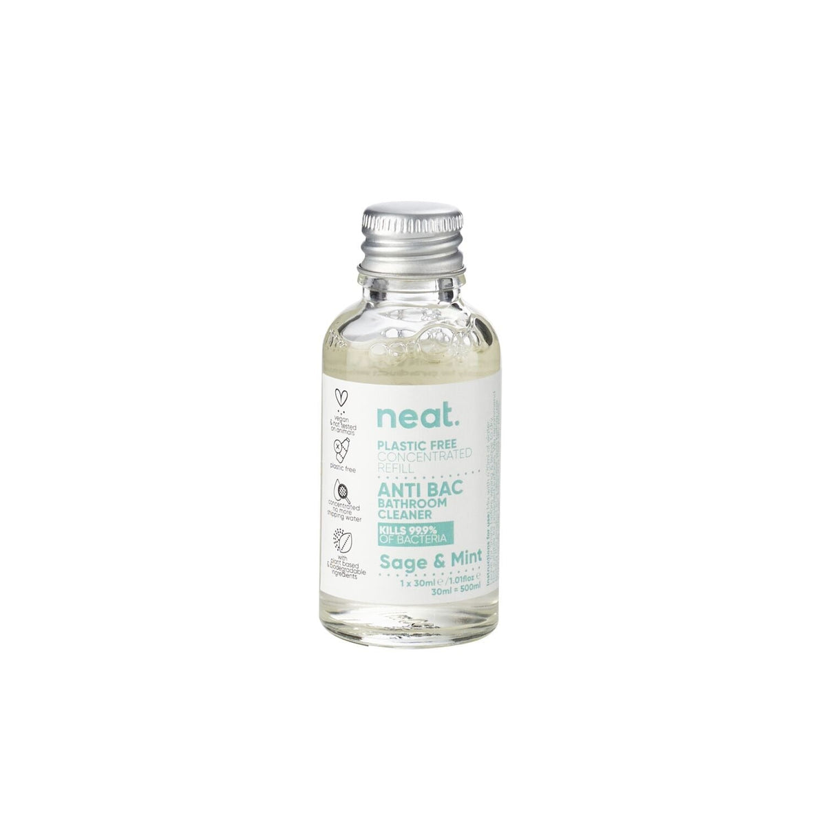Neat Antibacterial Bathroom Cleaner Concentrated Refill – Sage and Mint