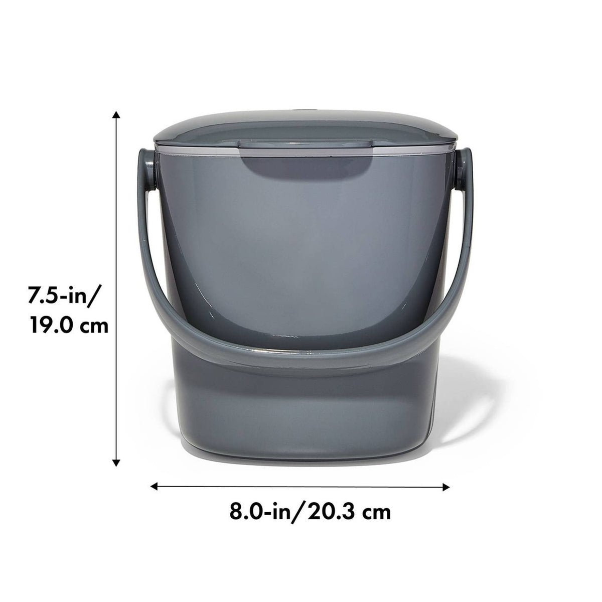 OXO Good Grips Easy-Clean Compost Bin Charcoal 2.85 L