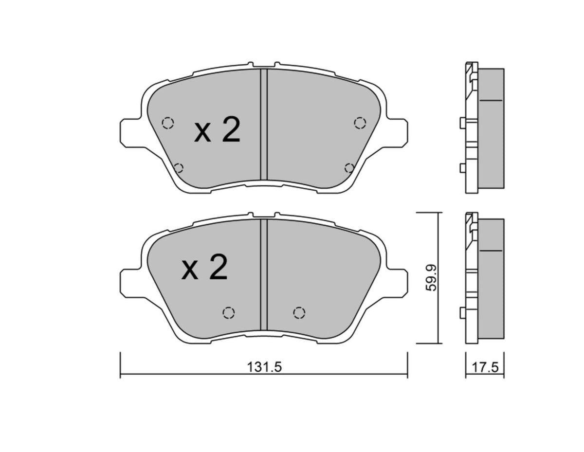 FIESTA TAROX®* PERFORMANCE FRONT BRAKE PAD KIT 01/2013