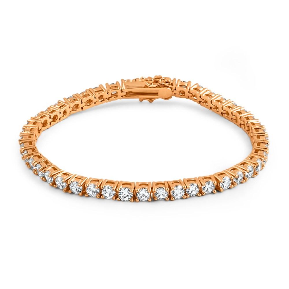 4MM CZ Tennis Bracelet in .925 Sterling Silver