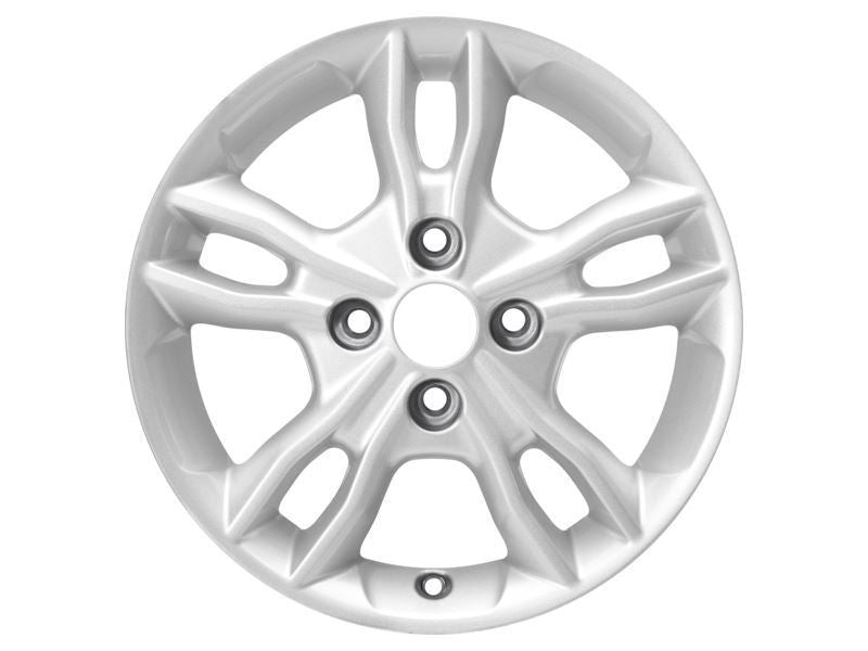 FIESTA 15" SET OF 4 ALLOY WHEEL 5X2-SPOKE DESIGN FROZEN WHITE FINISH 2012-2019