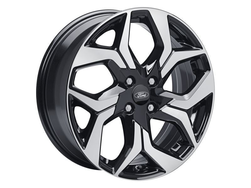 ECOSPORT 18" SET OF 4 ALLOY WHEELS 5-SPOKE DESIGN ABSOLUTE BLACK MACHINED FINISH 2017-2023 2265014