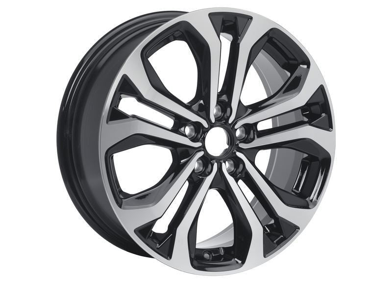 PUMA 17" SET OF 4 ALLOY WHEELS 5X2-SPOKE DESIGN ABSOLUTE BLACK AND MACHINED SILVER FINISH 2020-ONWARDS 2393238