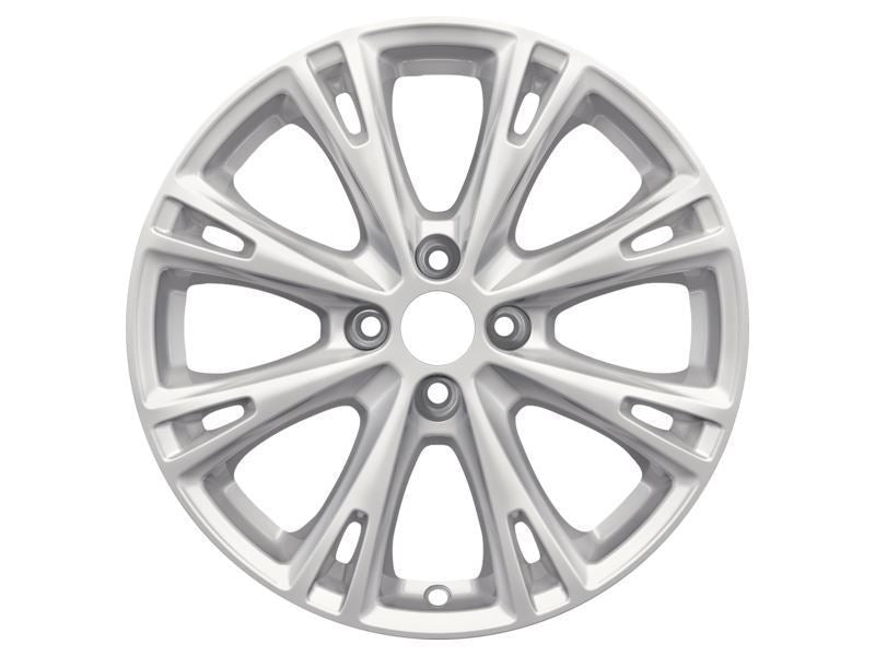 FIESTA 17" SET OF 4 ALLOY WHEEL 8-SPOKE DESIGN SPARKLE SILVER FINISH 2012-2019