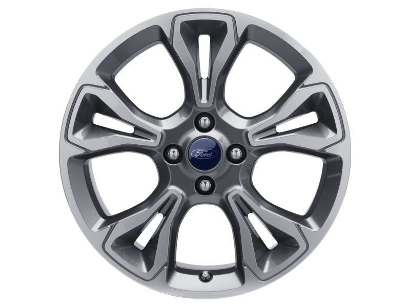 FIESTA 18" SET OF 4 SET OF 4 ALLOY WHEELS 5X2-SPOKE DESIGN ROCK METALLIC MACHINED FINISH 2017-2023