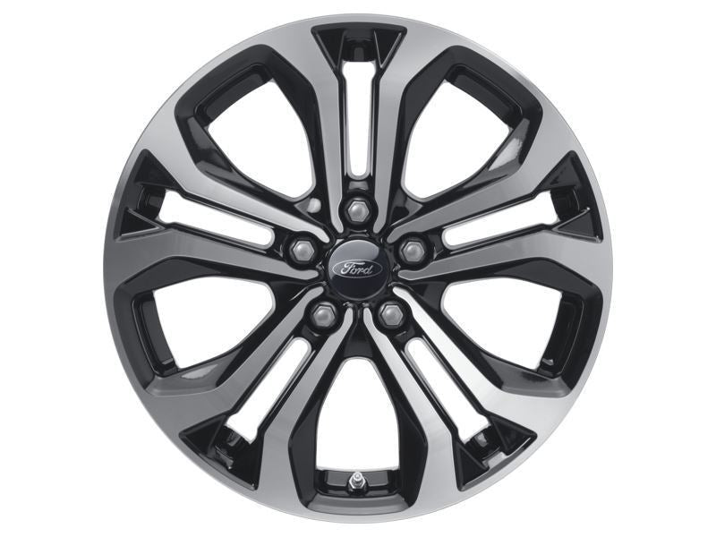 PUMA 17" SET OF 4 ALLOY WHEELS 5X2-SPOKE DESIGN ABSOLUTE BLACK AND MACHINED SILVER FINISH 2020-ONWARDS 2393238