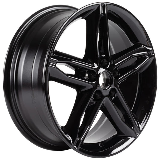 FOCUS 17" ALLOY WHEEL 5X2-SPOKE DESIGN ABSOLUTE BLACK FINISH 2014-2019 2237381