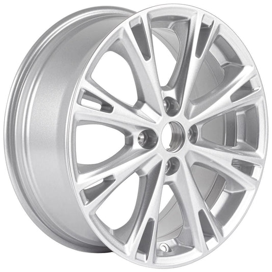 FIESTA 17" SET OF 4 ALLOY WHEEL 8-SPOKE DESIGN SPARKLE SILVER FINISH 2012-2019