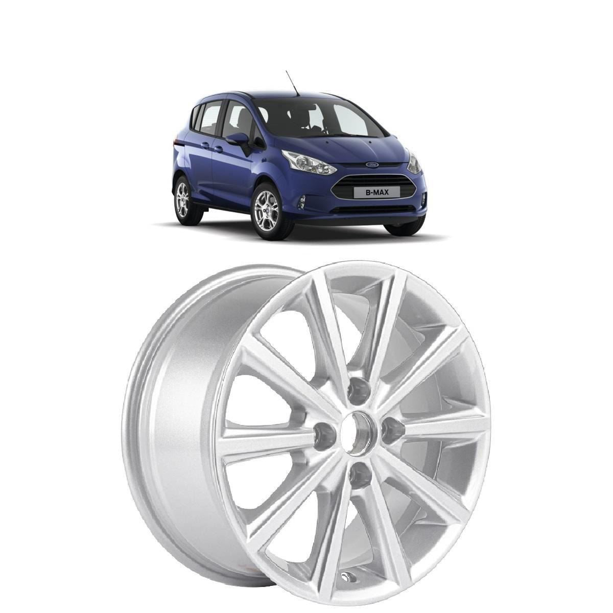 B-MAX 16" SET OF 4 ALLOY WHEEL 10-SPOKE DESIGN SILVER FINISH 2014-2017