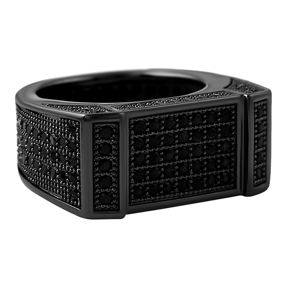 Black Bar CZ Bling Bling Ring