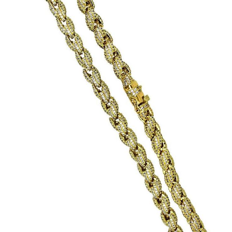 Bling Bling Rope Chain 8MM In Gold