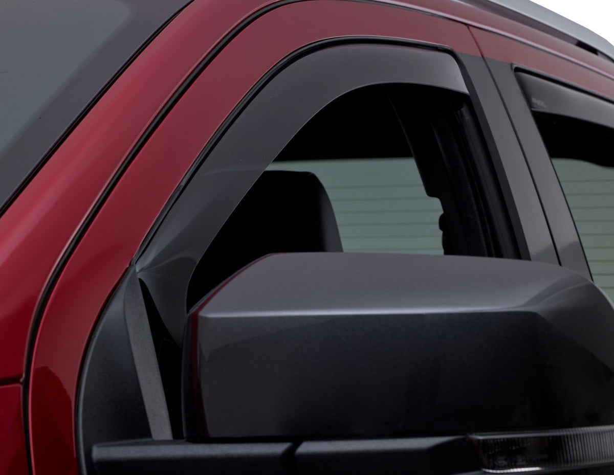CLIMAIR* FRONT WINDOW WIND DEFLECTORS BLACK FOR FORD RANGER P703 2023-ONWARDS