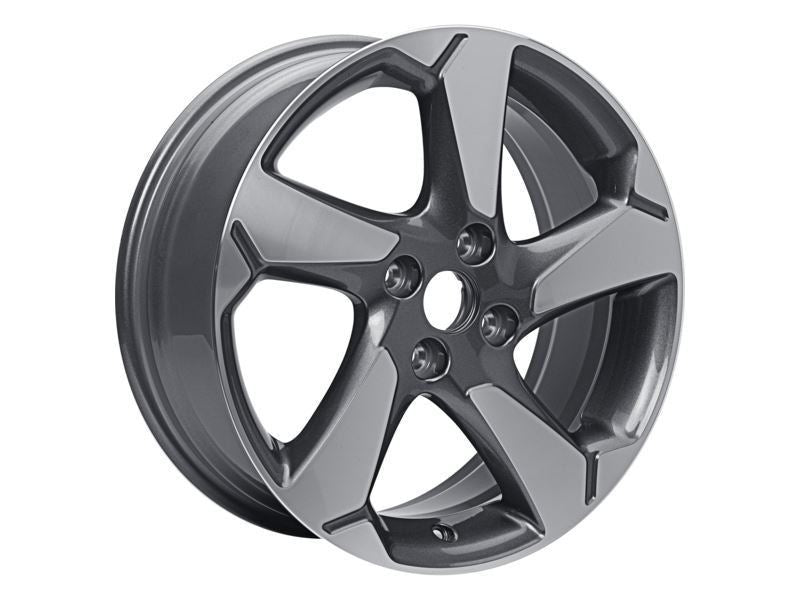 FIESTA 17" SET OF 4 ALLOY WHEEL 5-SPOKE DESIGN ROCK METALLIC MACHINED FINISH 2017-2023